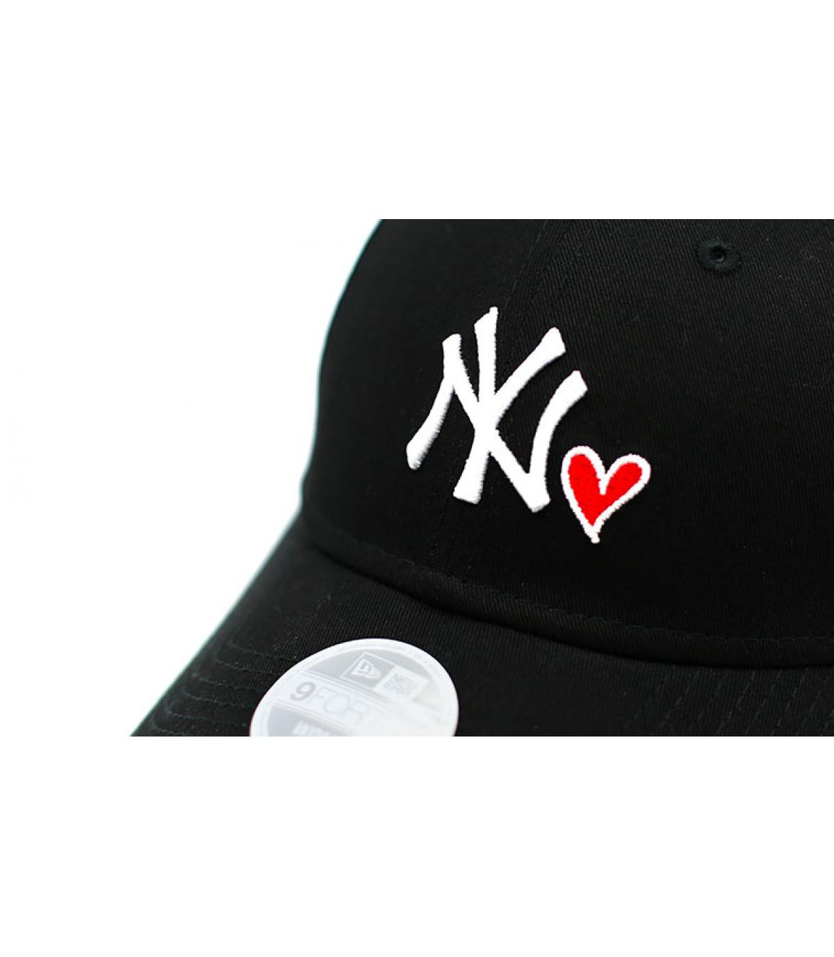 gorra mujer NY corazón negro gorra mujer NY corazón negro